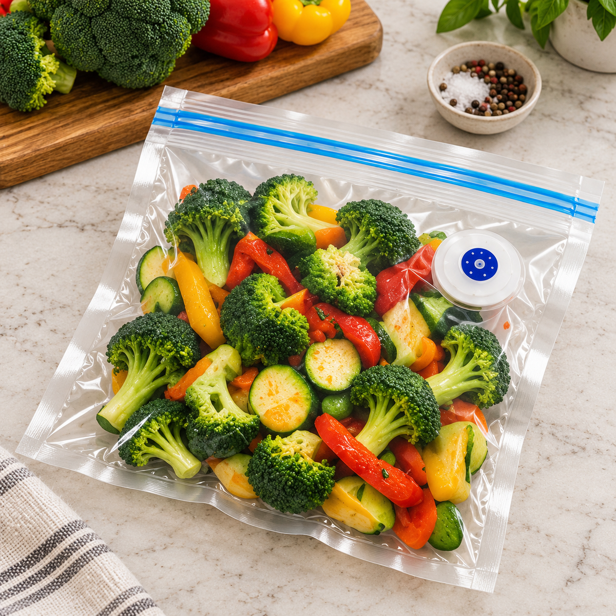 Fresh produce in storage