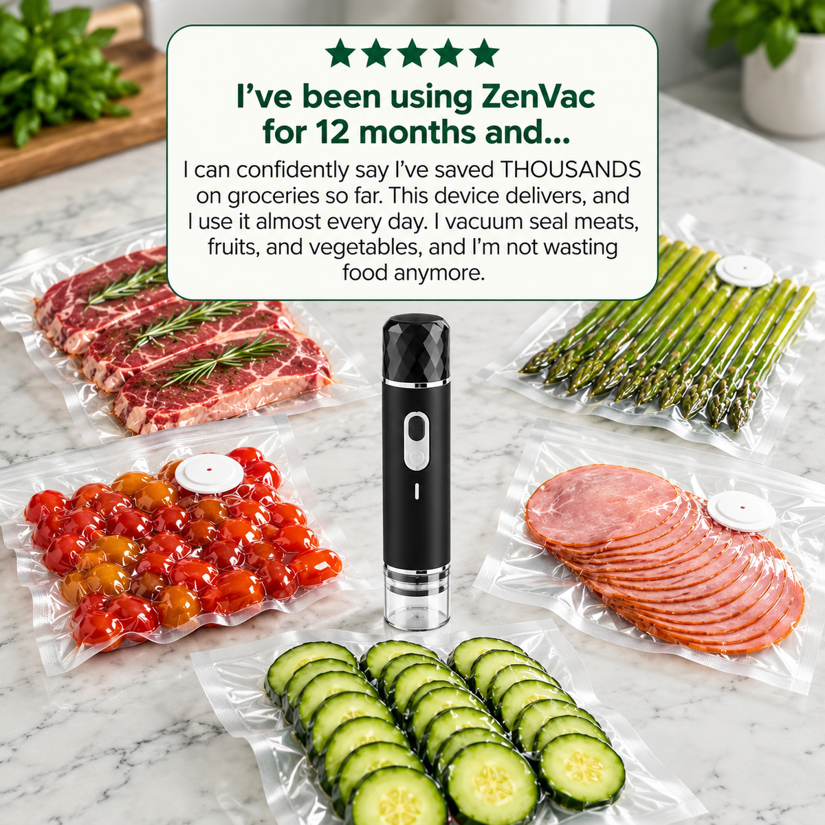 ZenVac™ Compact Vacuum Sealer