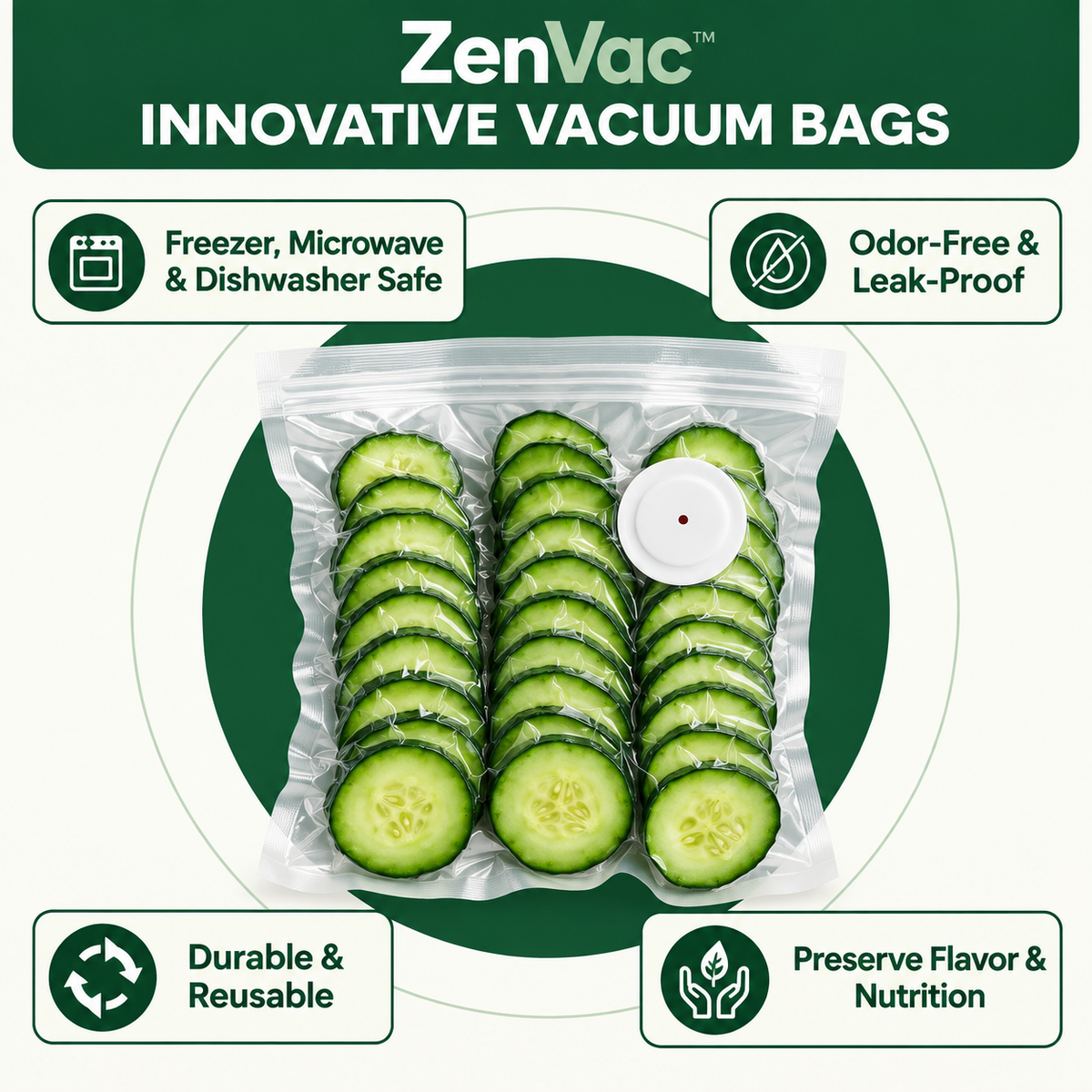 ZenVac™ Compact Vacuum Sealer