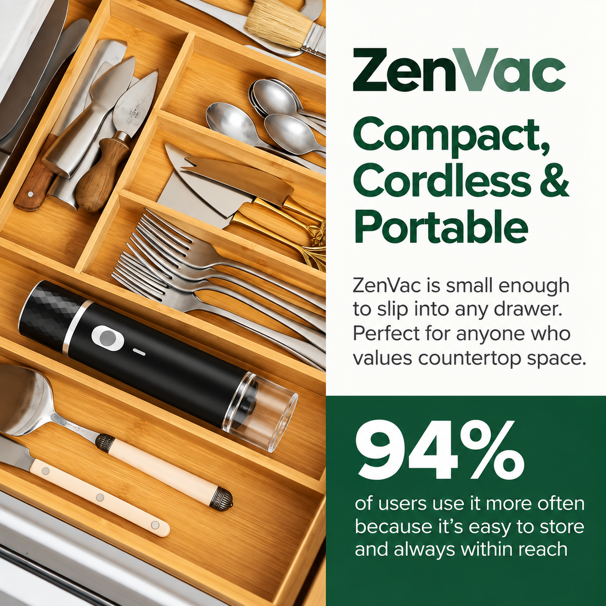 ZenVac™ Compact Vacuum Sealer